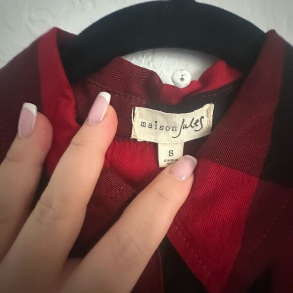 Plaid Red Shirt Size Small - Picture 4 of 5